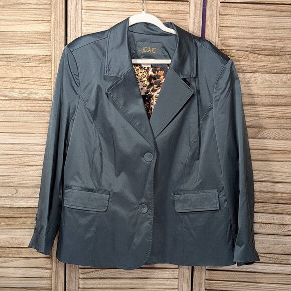Live a Little Chic Green Blazer Size 2X - Picture 1 of 11